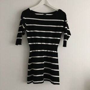WHBM White House black market stripe knit‎ sweater Sheath Dress Womens Si…